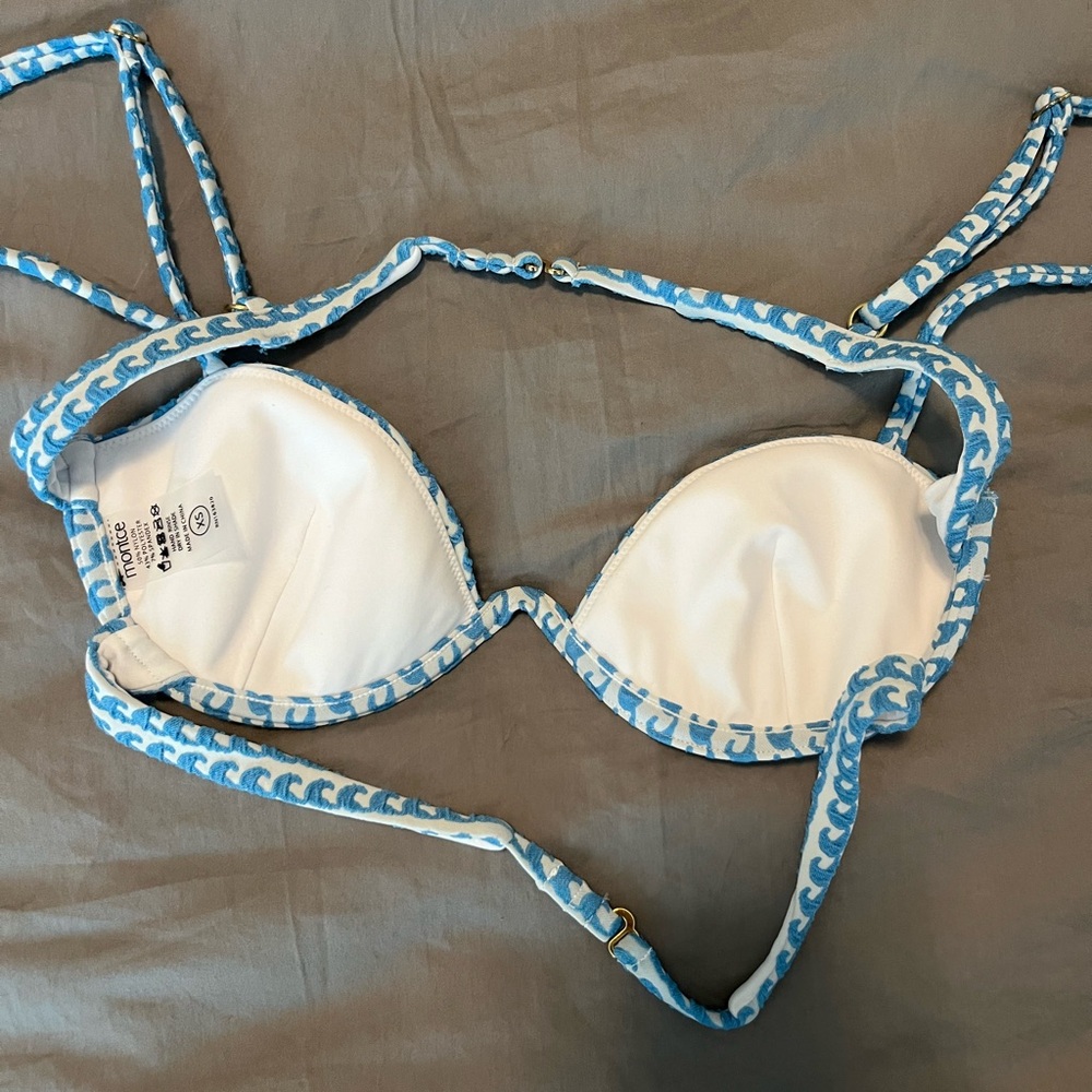 Top and Bottom Montce Wave Repeat bikini *SET* - Elany Top and Lulu Bottom - XS - Picture 7 of 10